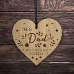 Dad Gifts For Birthday Christmas Personalised Engraved Heart