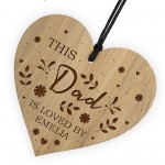 Dad Gifts For Birthday Christmas Personalised Engraved Heart