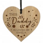 Daddy Gifts For Birthday Christmas Personalised Engraved Heart