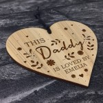 Daddy Gifts For Birthday Christmas Personalised Engraved Heart