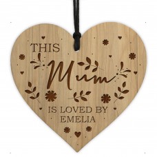 Mum Gifts For Birthday Christmas Personalised Engraved Heart