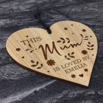 Mum Gifts For Birthday Christmas Personalised Engraved Heart