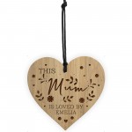 Mum Gifts For Birthday Christmas Personalised Engraved Heart