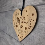 Mum Gifts For Birthday Christmas Personalised Engraved Heart