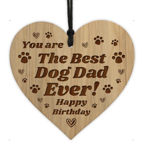  Birthday Gift For Dog Dad Engraved Heart Dad Gift From Dog Pet