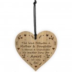 Mother And Daughter Gift Keepsake Engraved Heart Mum Daughter