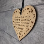 Mother And Daughter Gift Keepsake Engraved Heart Mum Daughter
