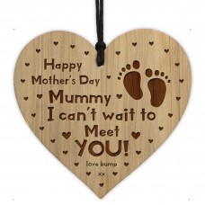 Mothers Day Gift From Bump Engraved Heart Mummy To Be Gift
