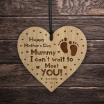 Mothers Day Gift From Bump Engraved Heart Mummy To Be Gift