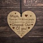 Funny Mum Gifts Engraved Heart Birthday Gift Idea For Mum