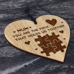 Cute Mum Gift From Daughter Son Engraved Heart Mum Birthday