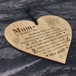 Mum Treasured Like Gold Cute Mothers Day Hanging Heart