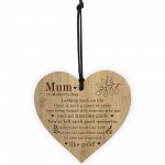 Mum Treasured Like Gold Cute Mothers Day Hanging Heart