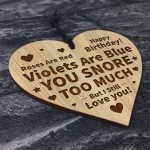 Funny Birthday Gift For Him Her Engraved Heart Birthday Gifts