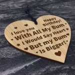 FUNNY Husband Wife Gifts Engraved Heart Birthday Gift For Him