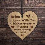 Cute Anniversary Gift For Him Her Engraved Heart Boyfriend Wife