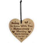 Cute Anniversary Gift For Him Her Engraved Heart Boyfriend Wife