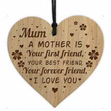 Mum Gifts Birthday Christmas Best Friend Plaque Engraved Heart