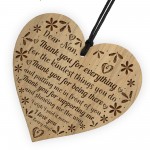 Nan Gifts For Birthday Christmas Engraved Heart Thank You Gifts