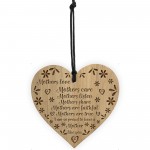 Mum Gifts Poem Wood Engraved Heart Birthday Christmas Gifts