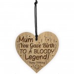 Funny Mum Birthday Gift Engraved Heart Novelty Mum Gifts