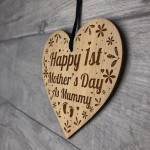 1st Mothers Day Gift Mummy Gift Engraved Heart Mummy Gift