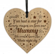 Mummy Gifts LOVE Engraved Heart Mummy Birthday Christmas Gift