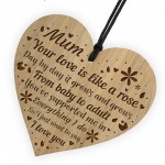 Novelty Mum Gifts Birthday Christmas Engraved Heart LOVE