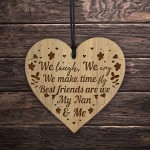 Nan Gifts Birthday Christmas BEST FRIEND GIFT Engraved Heart