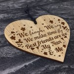 Nan Gifts Birthday Christmas BEST FRIEND GIFT Engraved Heart