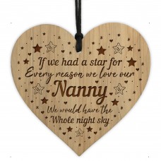 Gift For Nanny Birthday Christmas Engraved Heart LOVE Gift