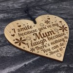 Funny Mum Gift Birthday Christmas Engraved Heart Mum Gifts