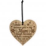 Funny Mum Gift Birthday Christmas Engraved Heart Mum Gifts