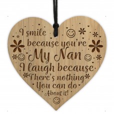 Funny Nan Gift Birthday Christmas Engraved Heart Nan Gifts