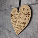 Funny Nan Gift Birthday Christmas Engraved Heart Nan Gifts