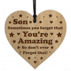 Novelty Gift For Son Engraved Heart Son Birthday Christmas Gifts
