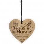 Mum Birthday Gifts BEAUTIFUL MUM Plaque Engraved Heart