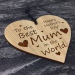 others Day Gift For BEST MUM Engraved Heart Mum Gifts