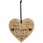 others Day Gift For BEST MUM Engraved Heart Mum Gifts