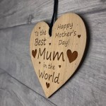 others Day Gift For BEST MUM Engraved Heart Mum Gifts