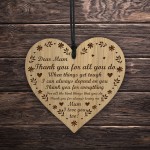Mum I Love You Gifts Engraved Heart Mum Birthday Christmas Gifts
