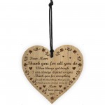 Mum I Love You Gifts Engraved Heart Mum Birthday Christmas Gifts