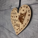 1st Mothers Day Gift For Mummy Wooden Heart Plaque