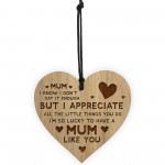 MUM GIFTS Birthday Christmas Engraved Heart Thank You Gifts