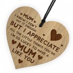 MUM GIFTS Birthday Christmas Engraved Heart Thank You Gifts