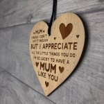 MUM GIFTS Birthday Christmas Engraved Heart Thank You Gifts