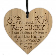 Mum Gift Birthday Christmas Engraved Heart Thank You Daughter