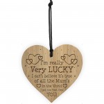 Mum Gift Birthday Christmas Engraved Heart Thank You Daughter