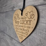Mum Gift Birthday Christmas Engraved Heart Thank You Daughter