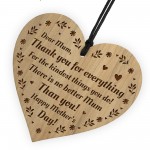 Mothers Day Gift For Mum THANK YOU Engraved Heart Daughter Son